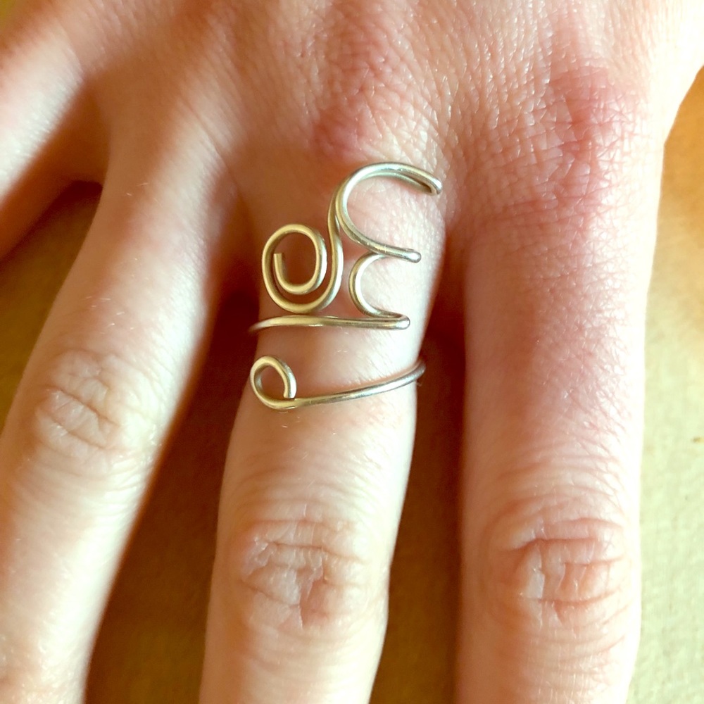 Handmade silver ring